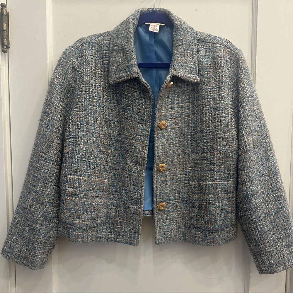 Monterey Bay Blue Tweed Blazer